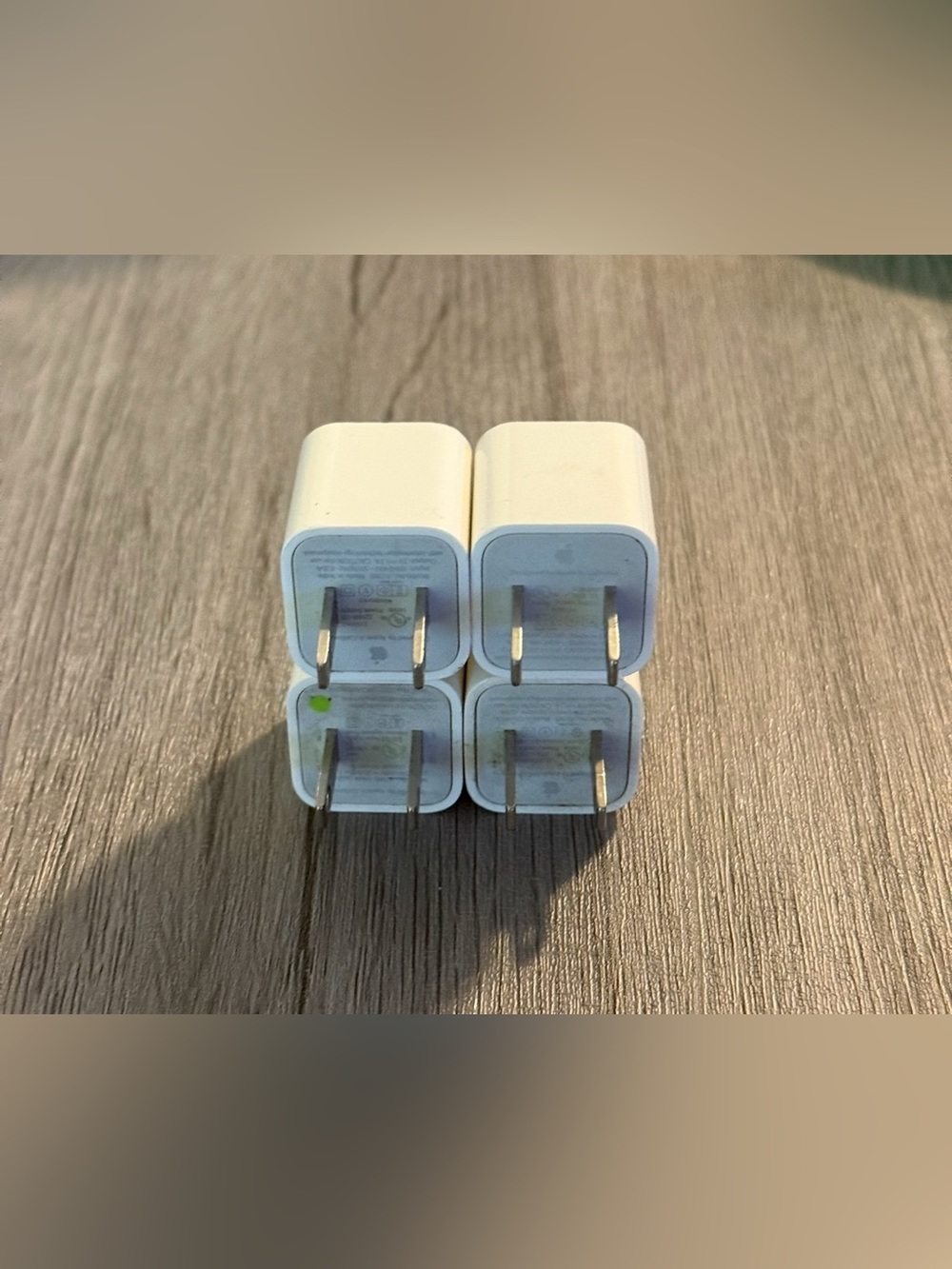 Lot of 4 Authentic Apple Cube Wall Chargers